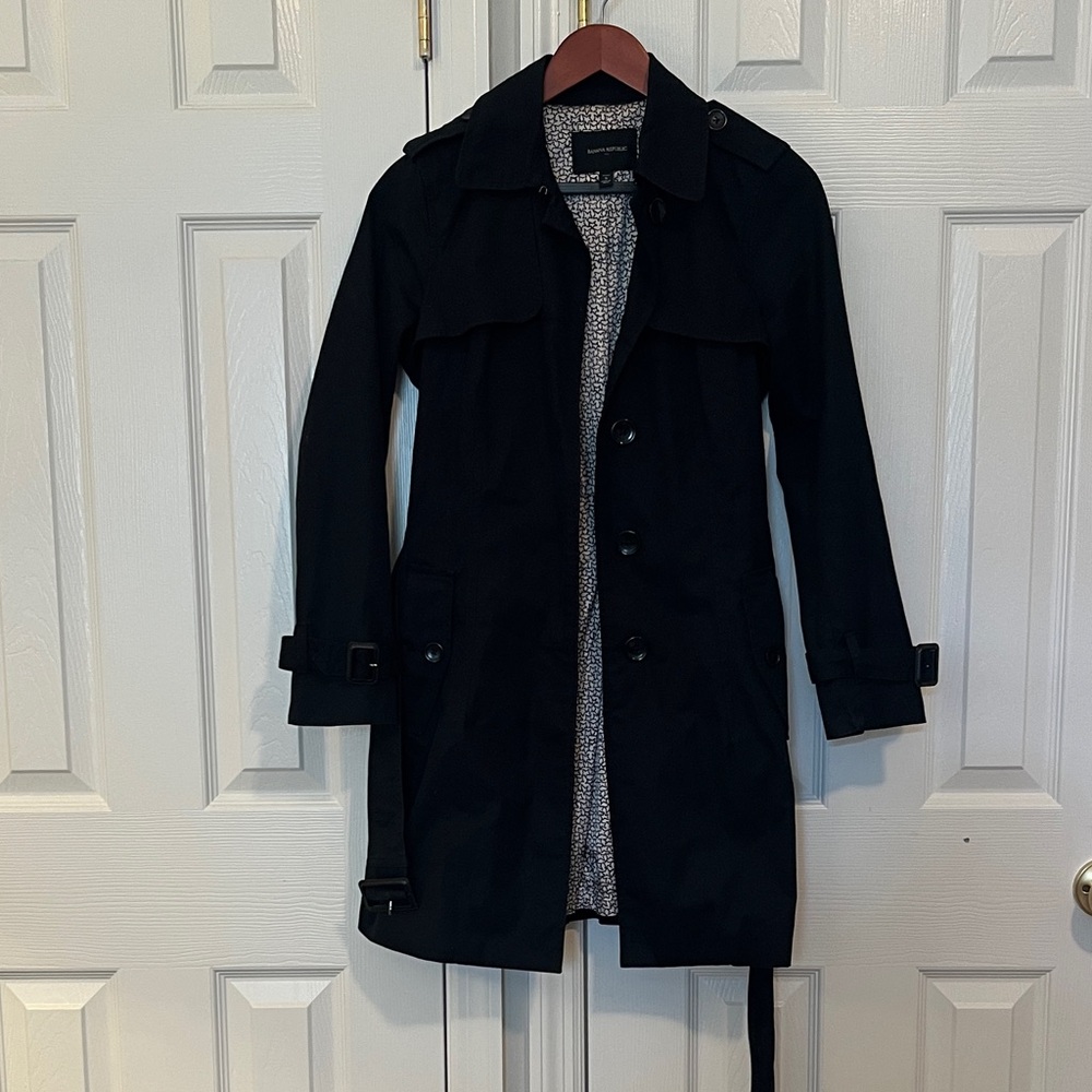 Banana Republic Classic Black Coat